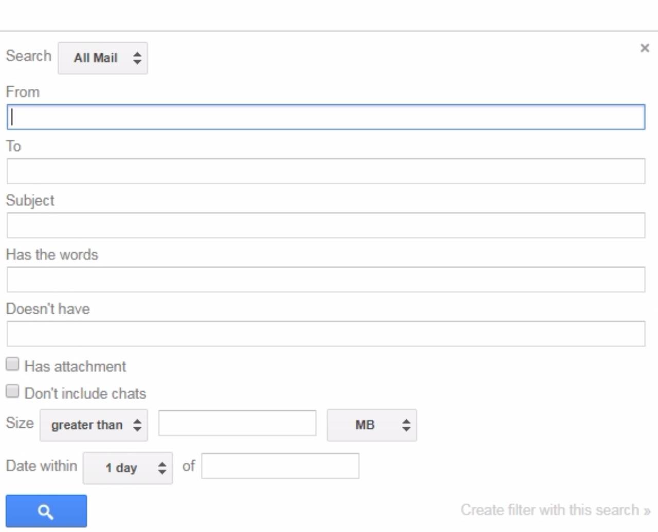 Search Efficiently with the Detailed Search Feature