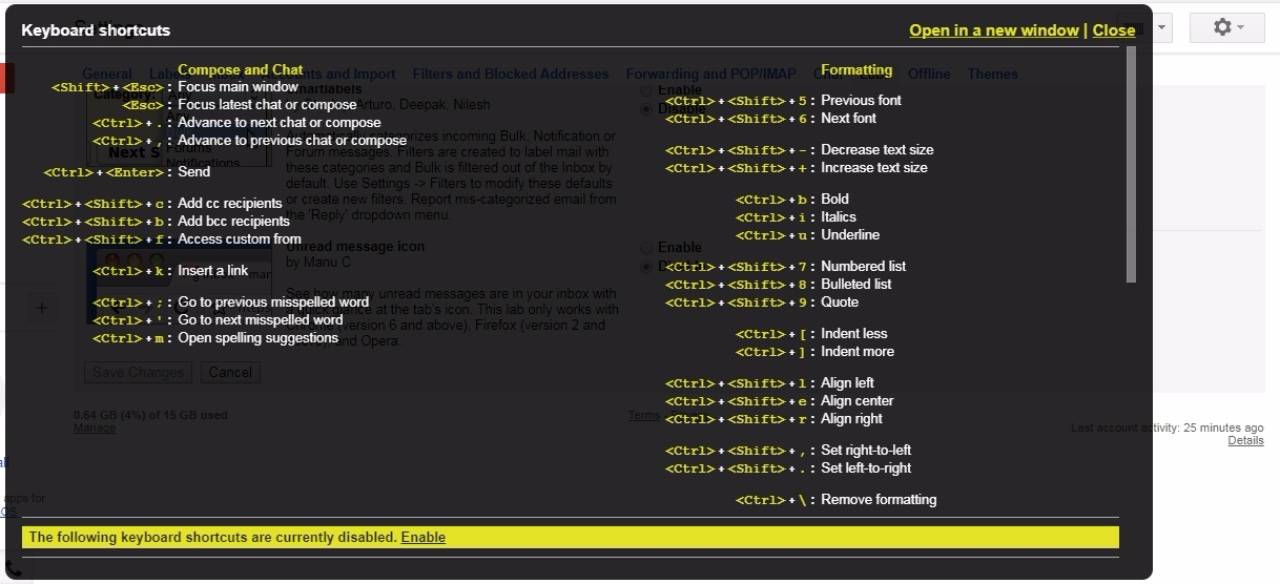 Gmail Shortcuts