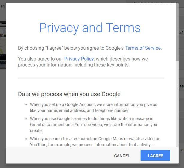 Create Gmail Account. Step9