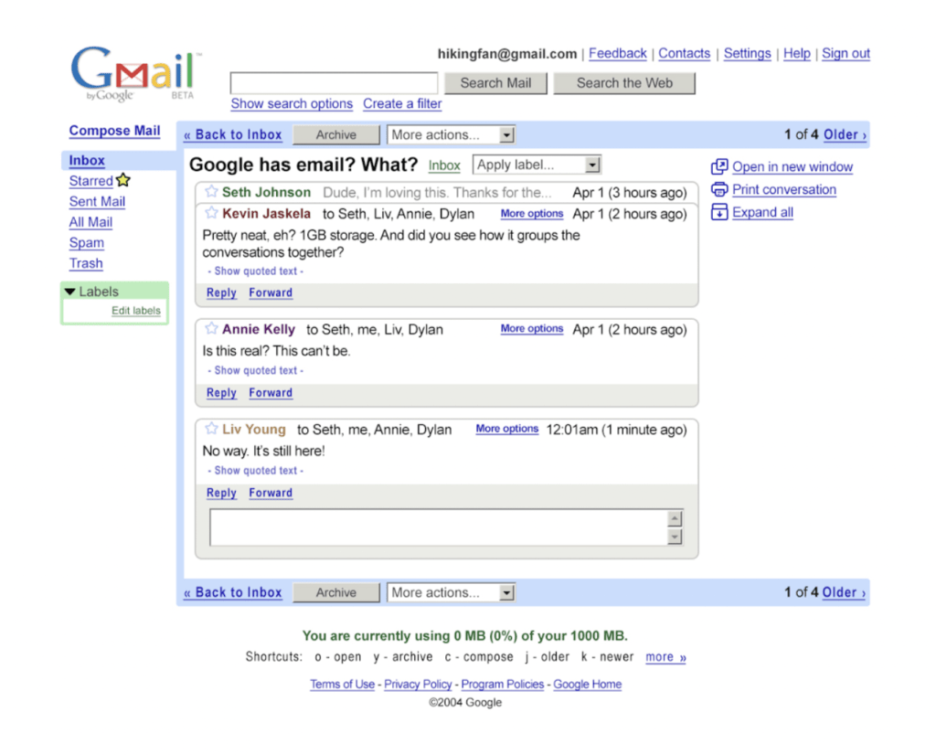 original gmail