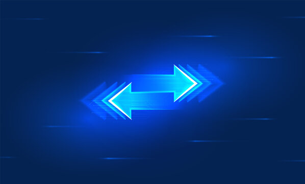 two arrows pointing on different directions